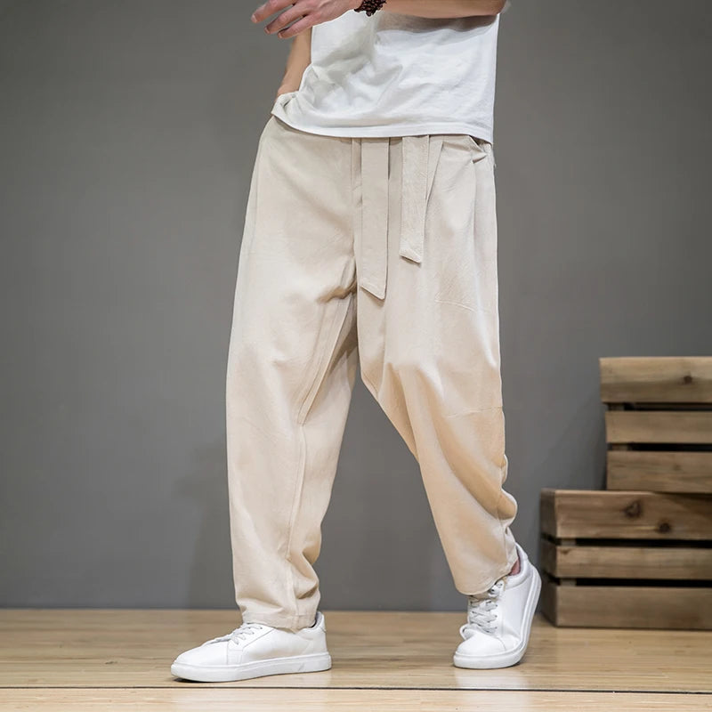 Marksman Linen-Cotton Trousers