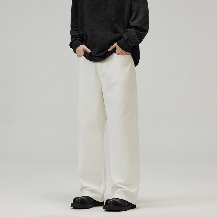 Alessio Wide Leg Cotton Trousers