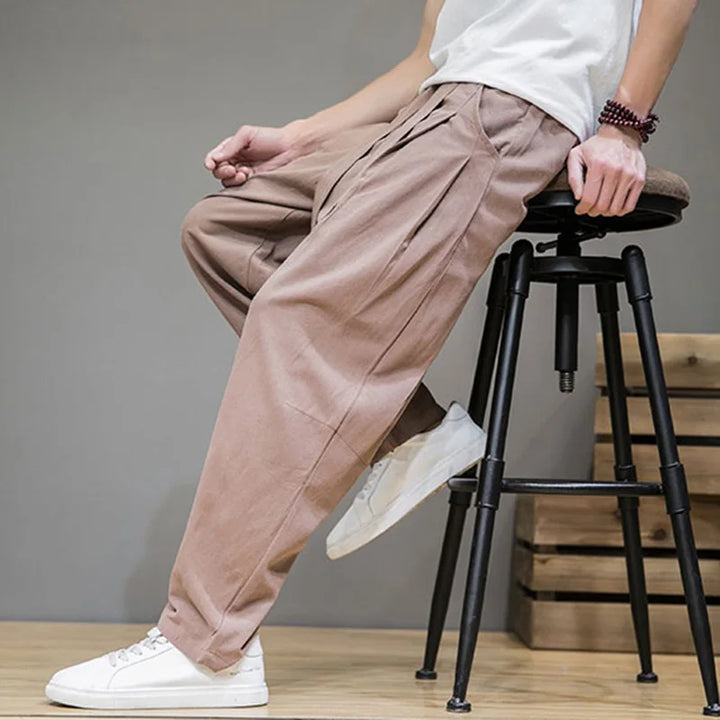 Marksman Linen-Cotton Trousers