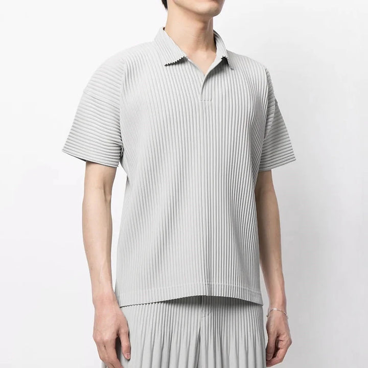 Santino Pleated Polo Shirt