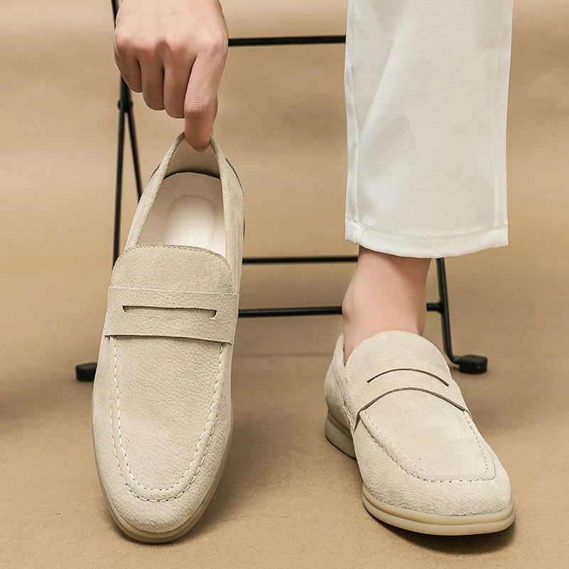 Salvatore Rossi Suede Loafers