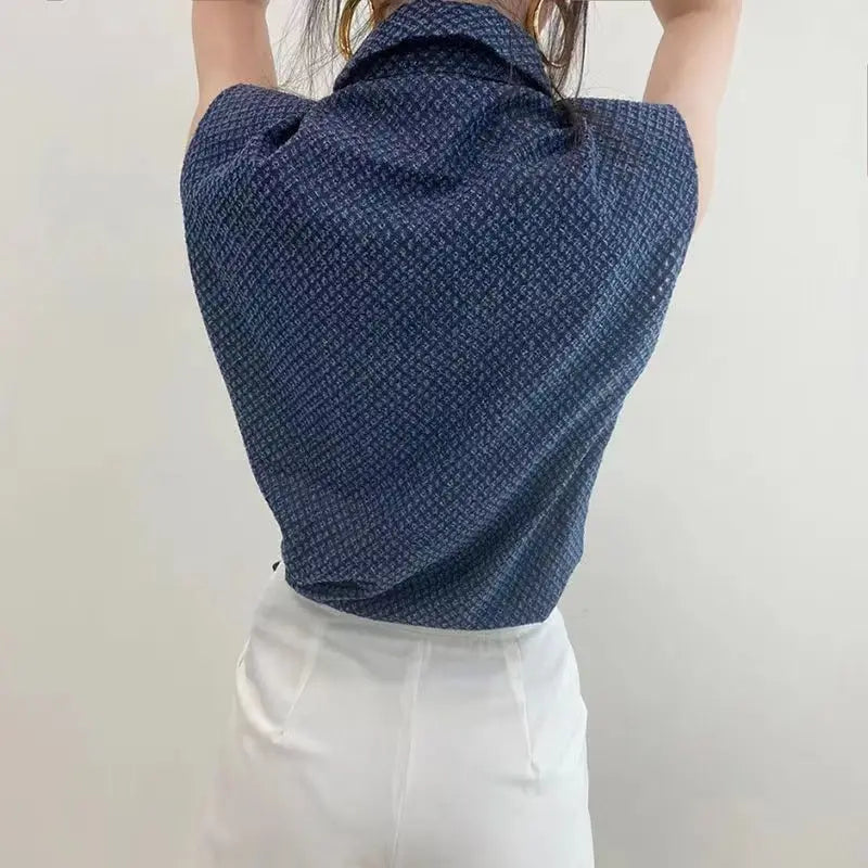 Marina Sleeveless Denim Shirt