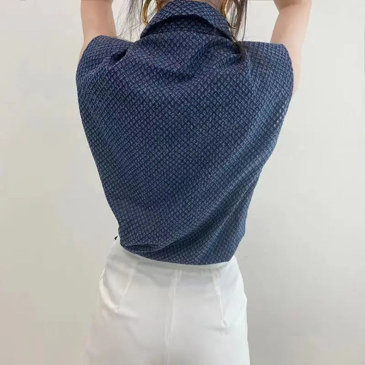 Marina Sleeveless Denim Shirt