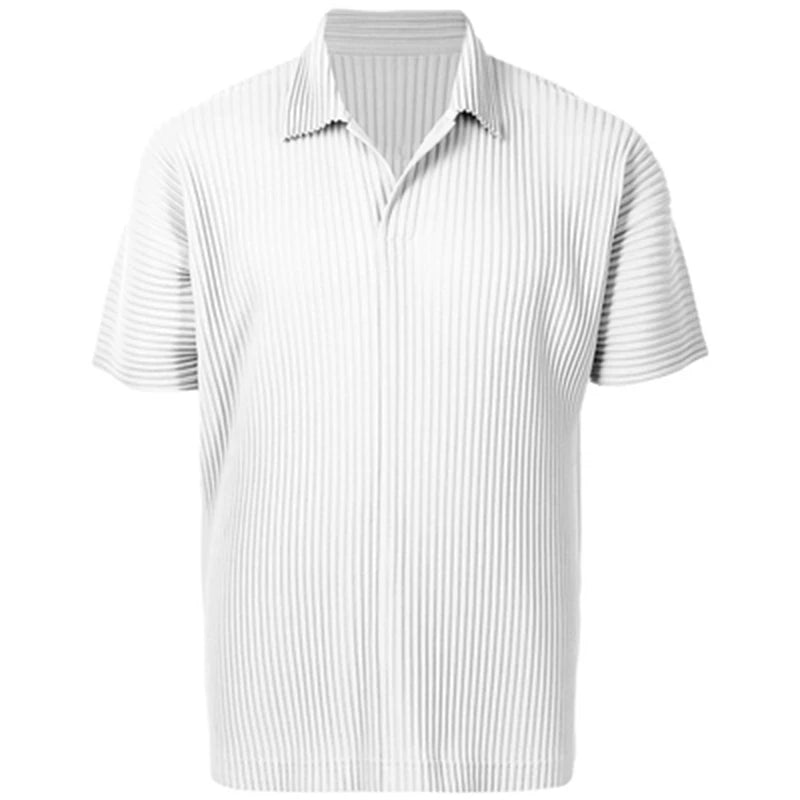 Santino Pleated Polo Shirt