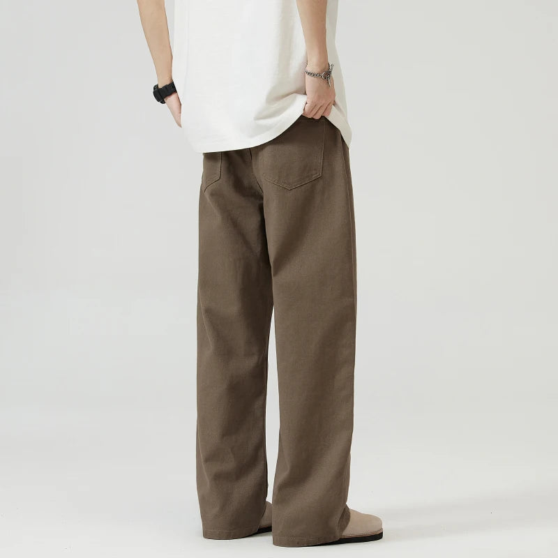 Alessio Wide Leg Cotton Trousers