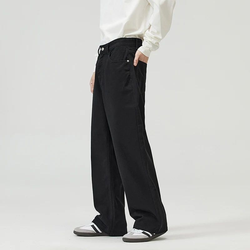 Alessio Wide Leg Cotton Trousers