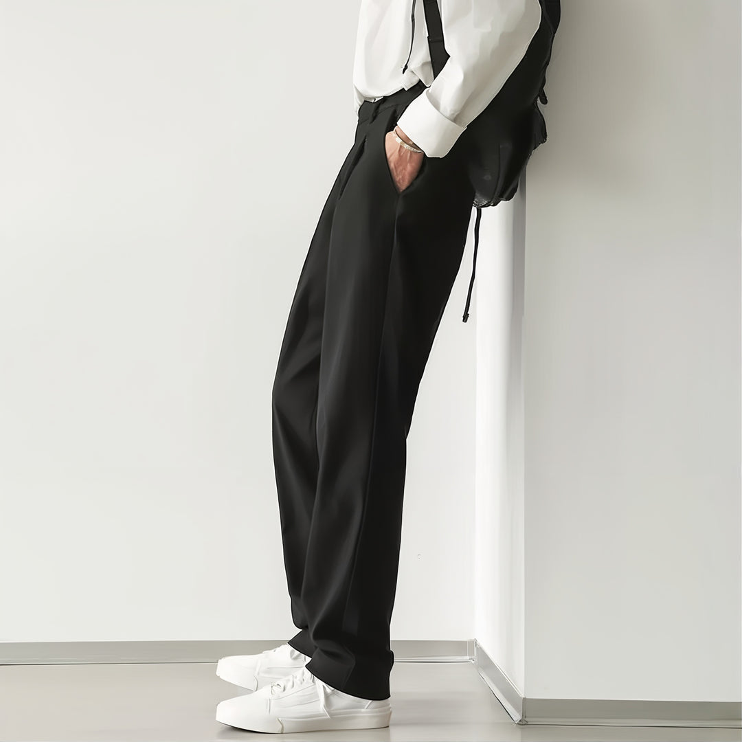 Donato Pleated Cotton Trousers