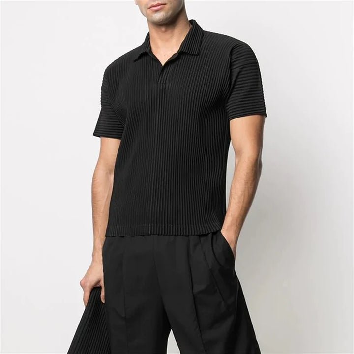 Santino Pleated Polo Shirt