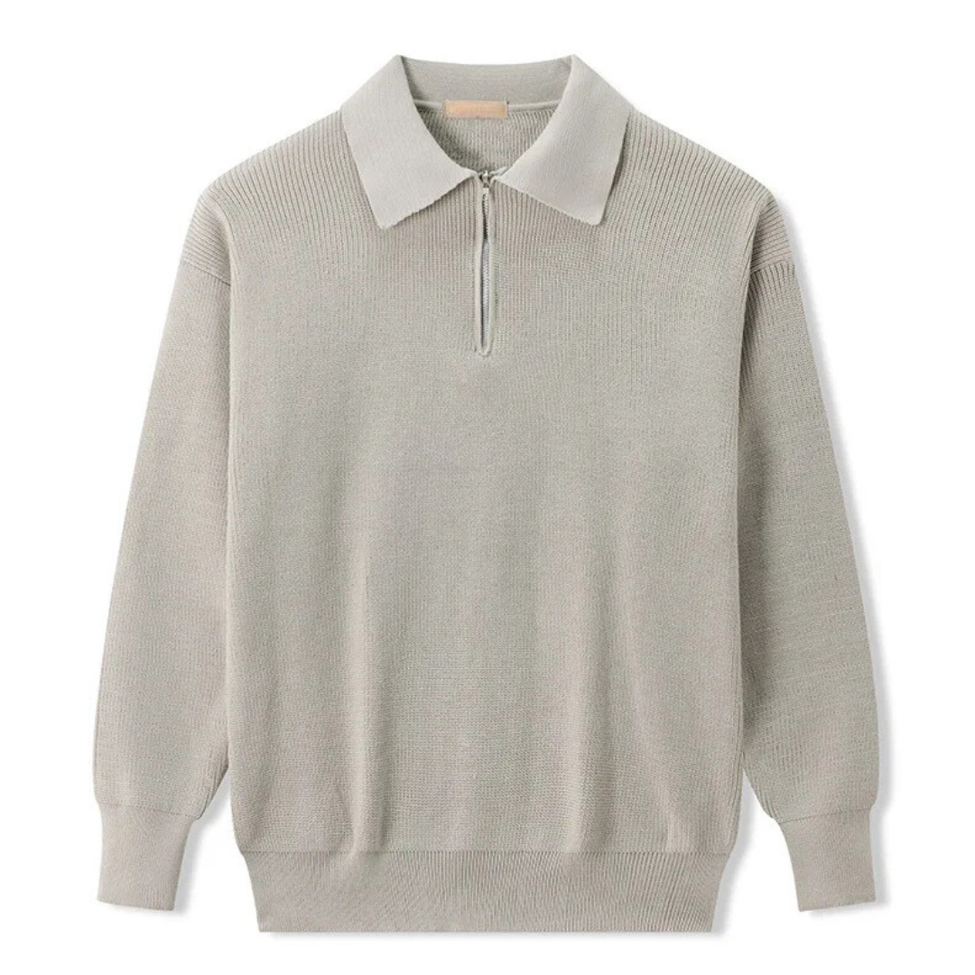 Vincenzo - Knitted Quarter Zip Sweater