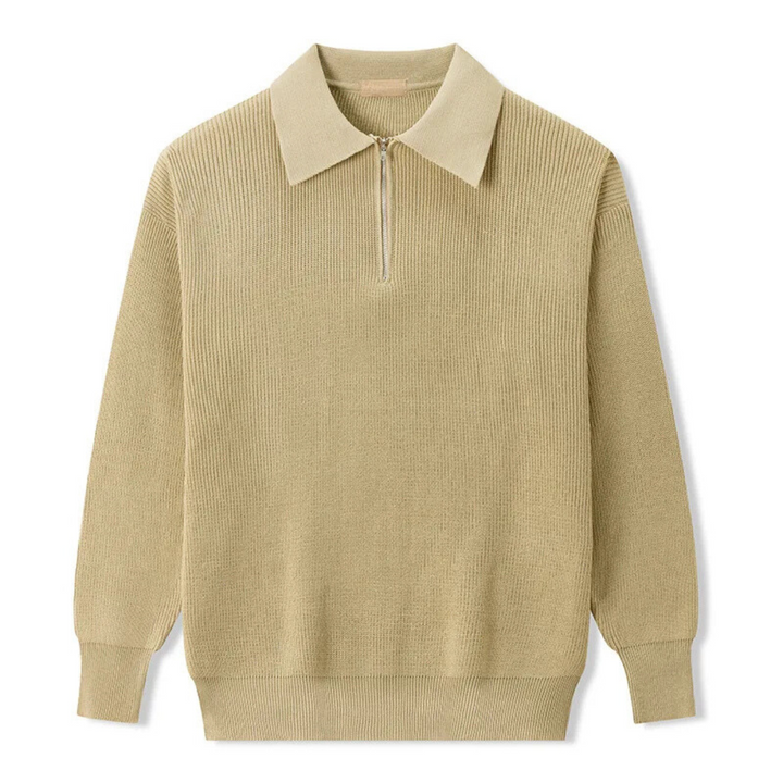 Vincenzo - Knitted Quarter Zip Sweater