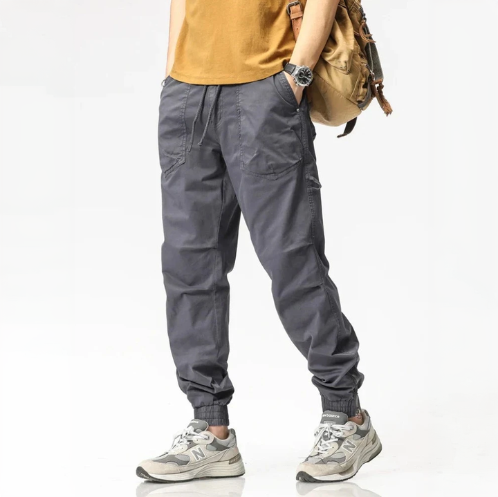 Kaiden Charcoal Cargo Joggers